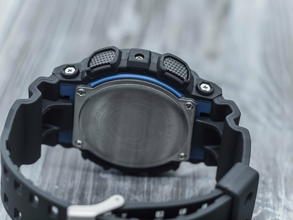 Японские наручные часы Casio G-SHOCK GA-100-1A2 с хронографом