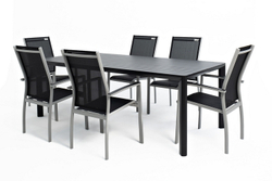 Столовая группа из алюминия GONZO графит  Joygarden