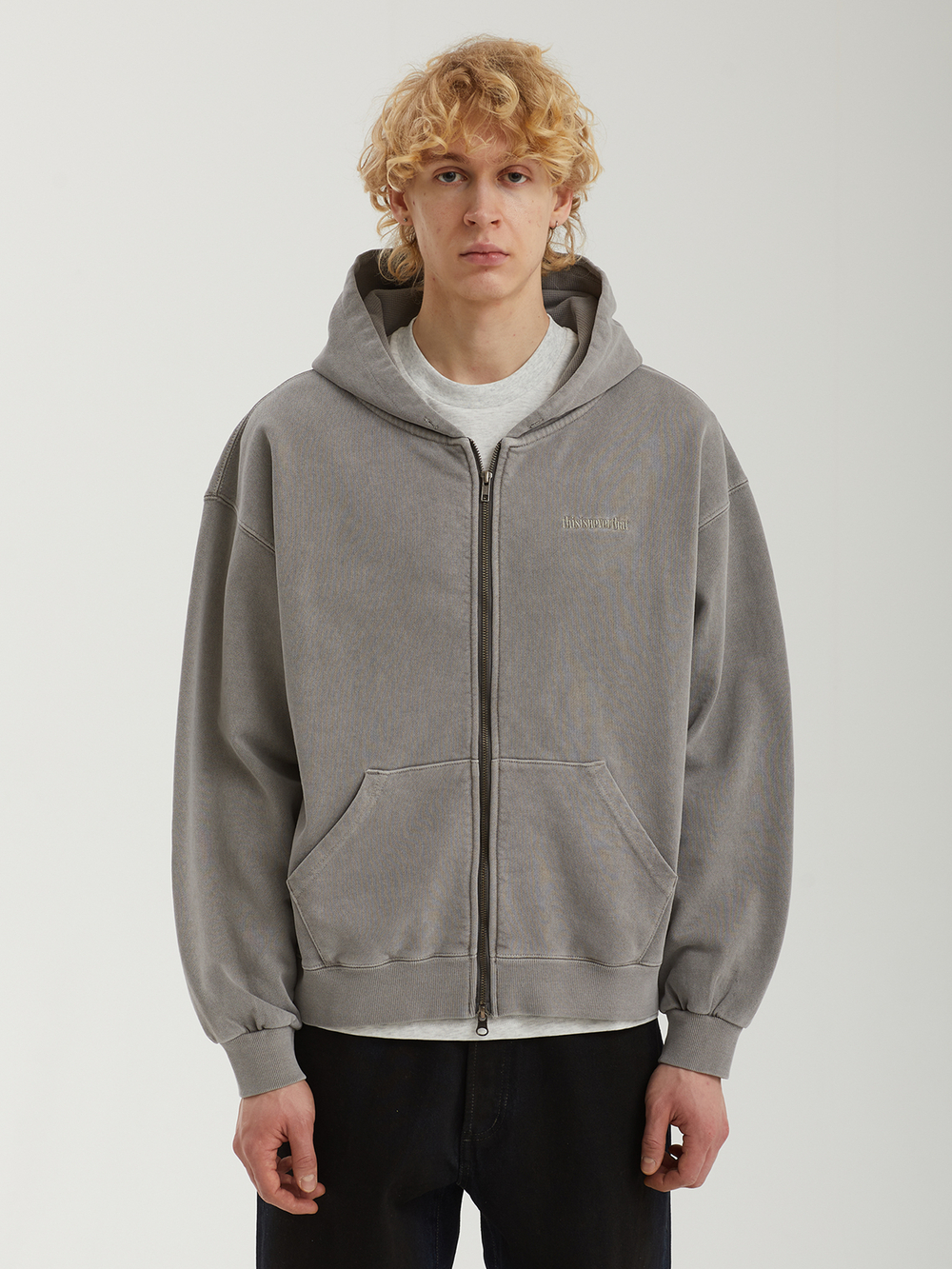 Мужская Толстовка Waffle Lined Zip Up