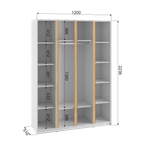 Фаворит Шкаф 4-х створчатый