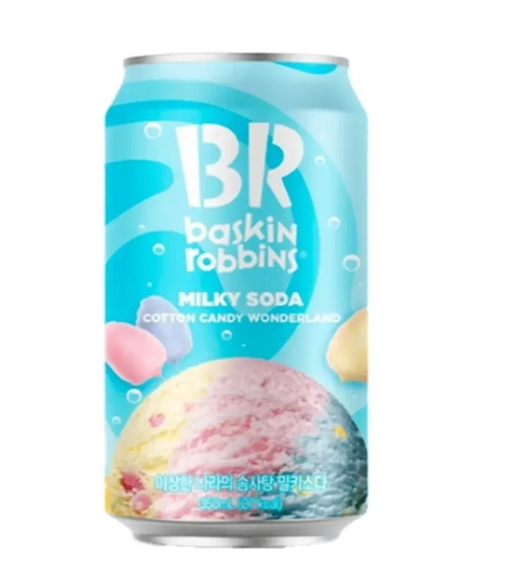 Напиток Basking Robbins Soda cotton candy wonderland, 350 мл