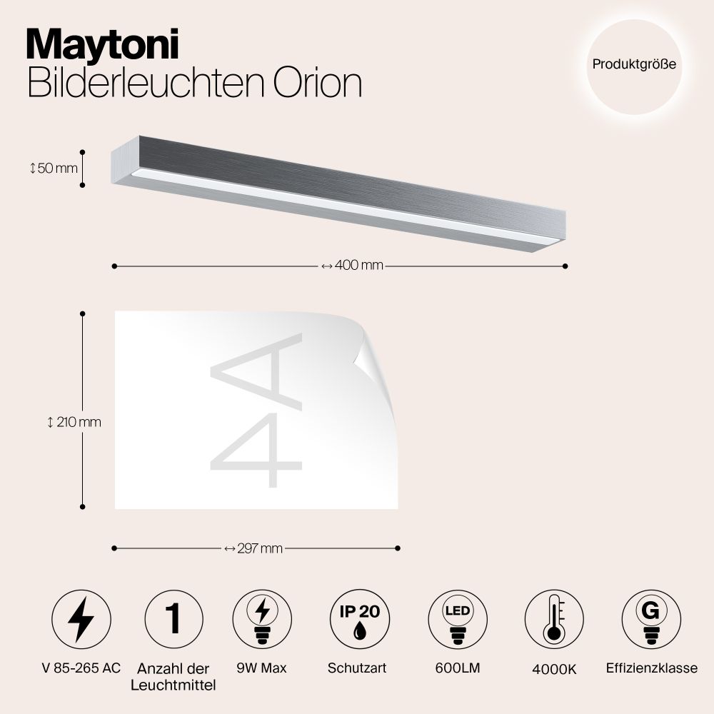 Подсветка Maytoni MIR011WL-L9S4K