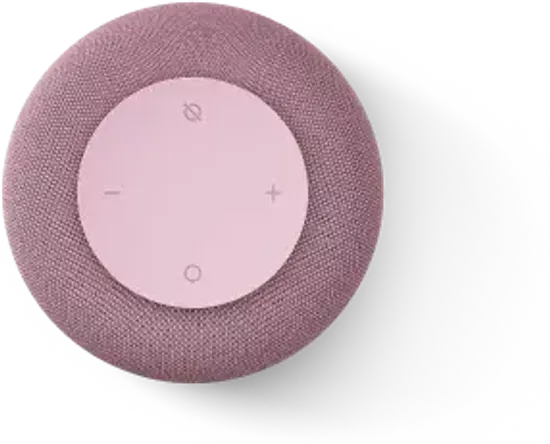 Умная колонка VK Капсула мини (с часами), розовый