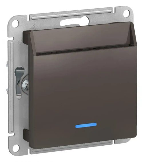 ATLASDESIGN ВЫКЛЮЧАТЕЛЬ карточный с подсветкой, 10А, без задержки отключения, механизм, МОККО