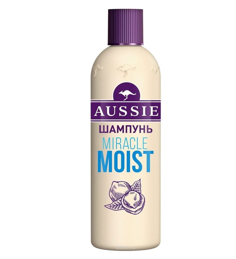 Aussie Шампунь Miracle Moist, для сухих и поврежденных волос, 300 мл