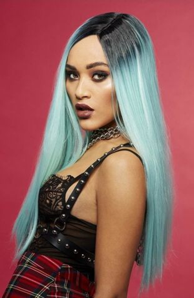 Нежно-голубой парик Морская нимфа (Цвет: нежно-голубой)