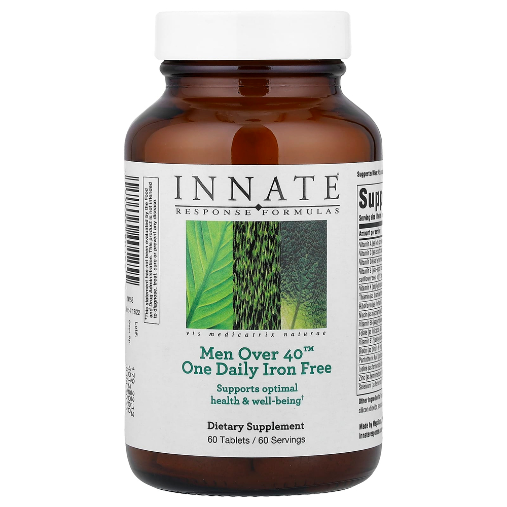 Innate Response Formulas, Men старше 40™, одна таблетка в день, без железа, 60 таблеток
