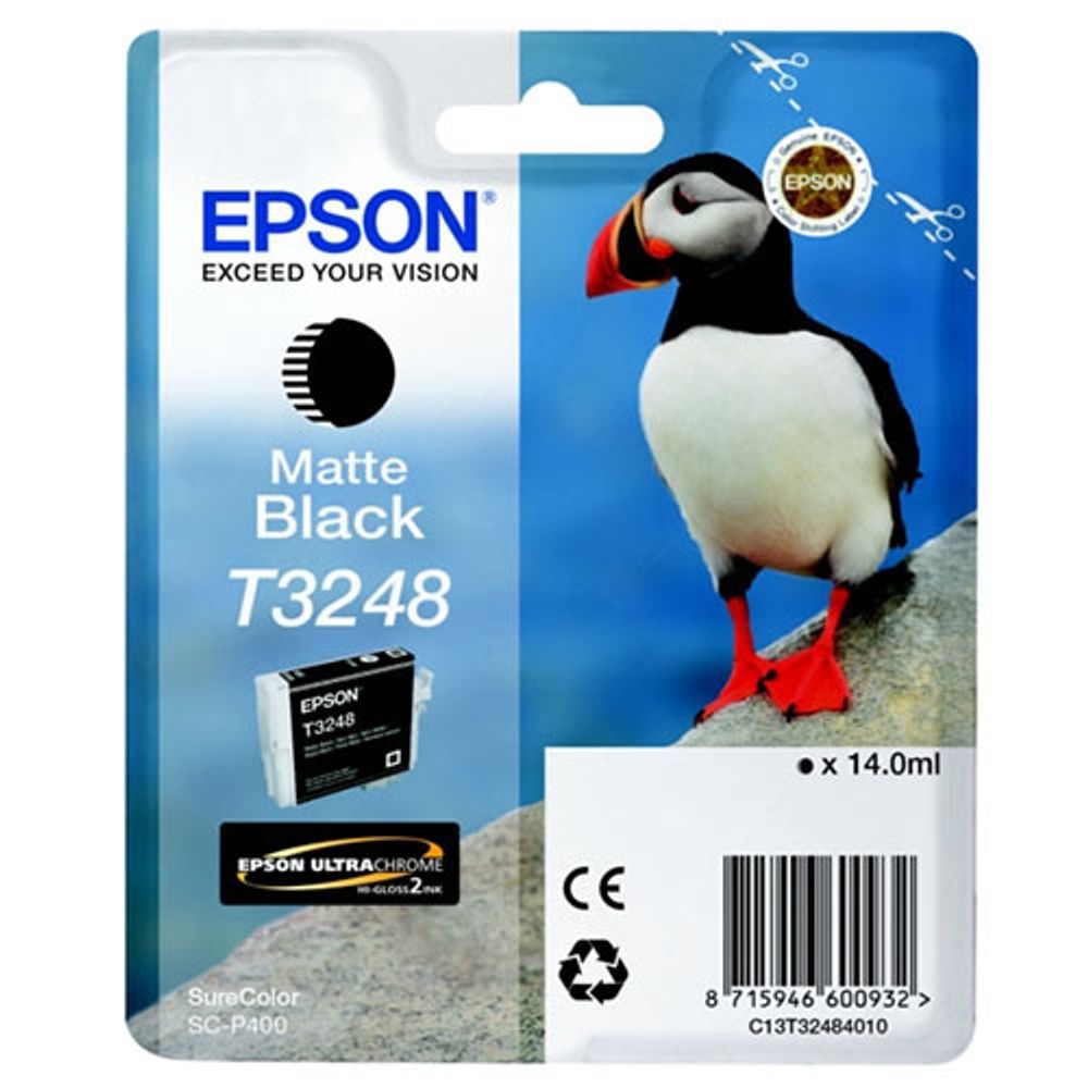 Картридж EPSON T3248 черный матовый для SC-P400 (c13t32484010)