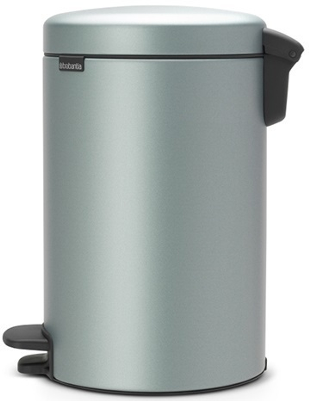 Ведро Brabantia NewIcon 12л мятный металлик сбоку