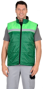 Жилет ЗЕЛЕНЫЙ с салатовым