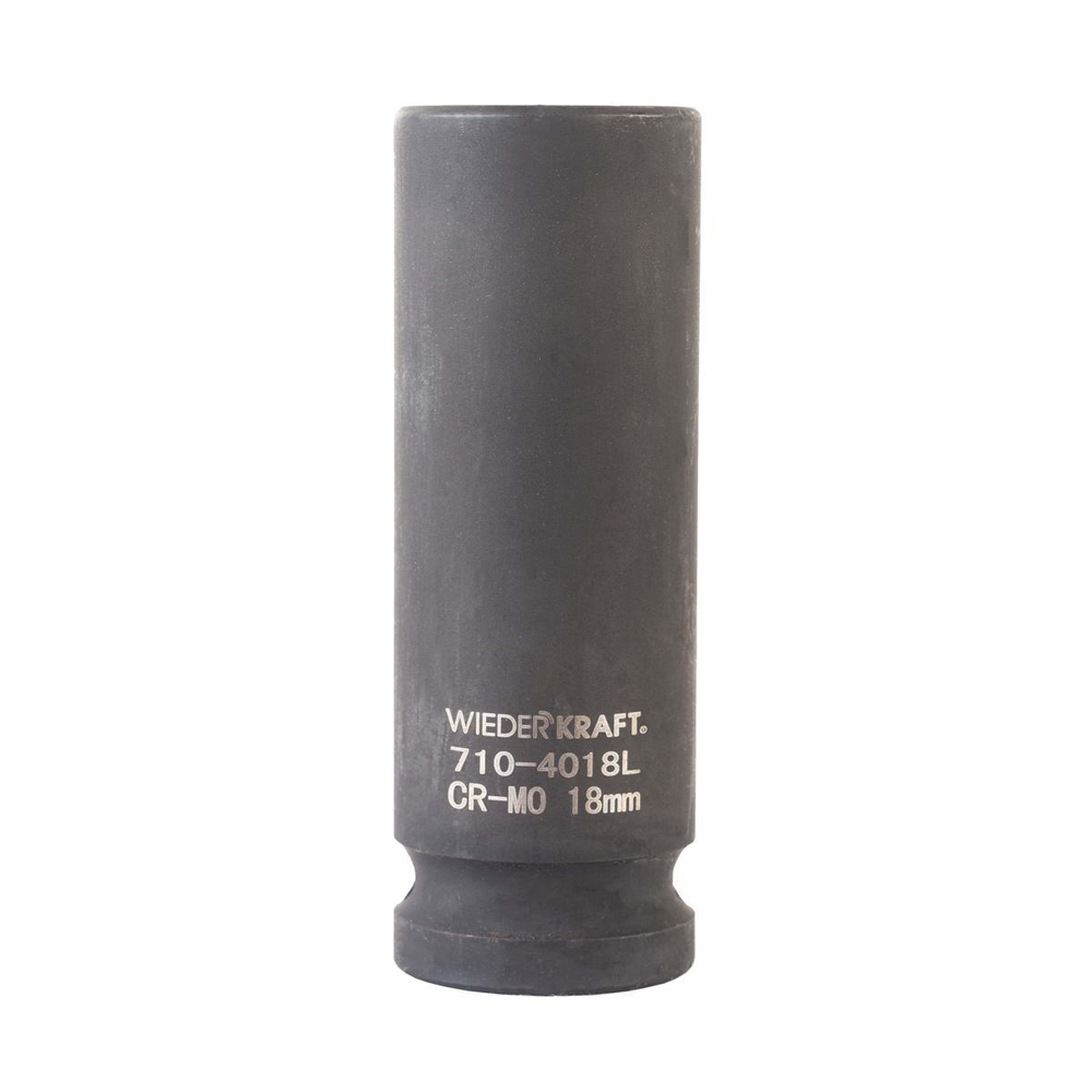 WDK-710-4018L Головка торцевая ударная глубокая 1/2", 6 граней, 18 мм