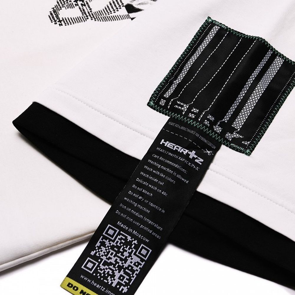 Футболка Heartz «Rays» Layered Kimono Milk