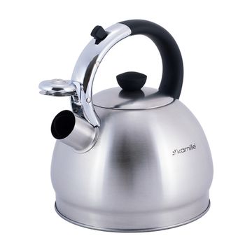 Чайник 2 л. из нержавеющей стали со свистком Kamille KM-0694BN