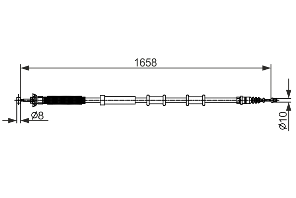 BOSCH - 1987482581-BOC - Cable Pull, parking brake
