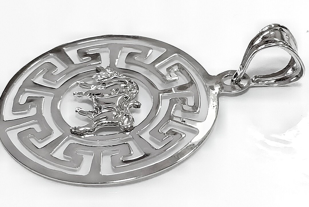 Ювелирная подвеска "Телец", серебро