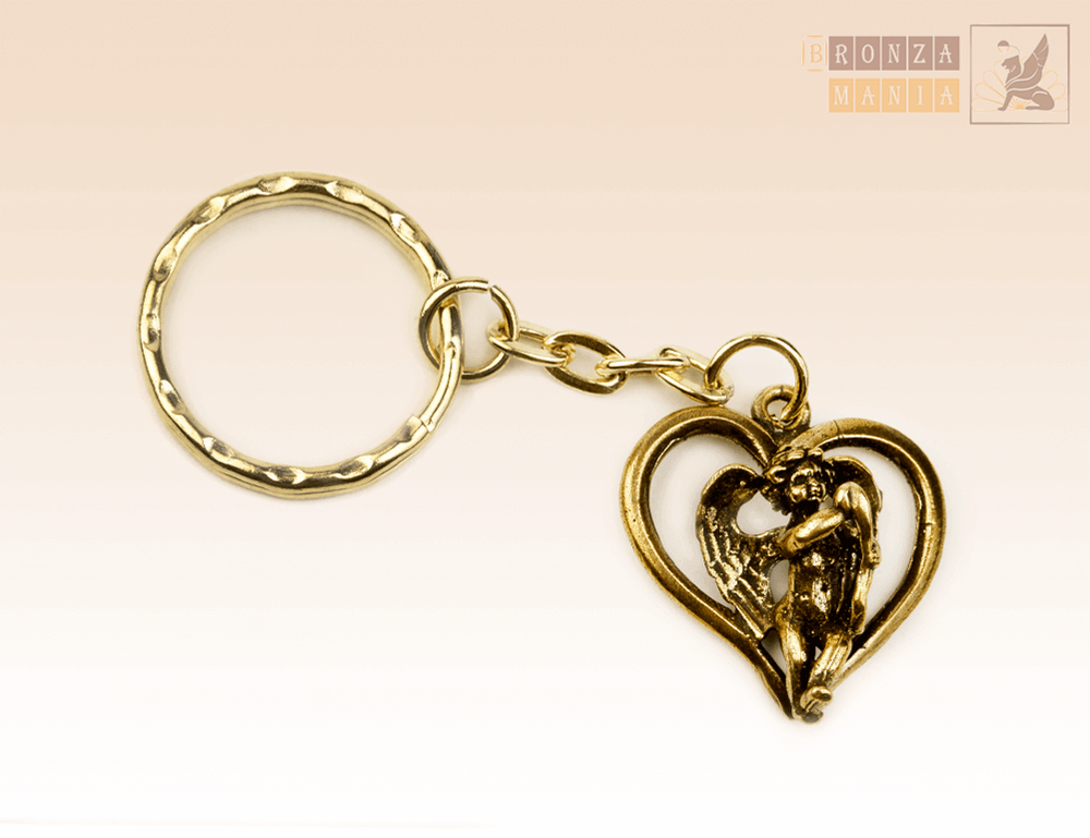 брелок Купидон в сердце