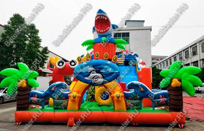 Коммерческий надувной батут "На морском дне" 15*8*8 м