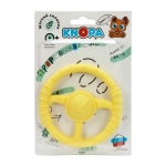 Массажер силиконовый "Руль" желтый (КНОПА)
