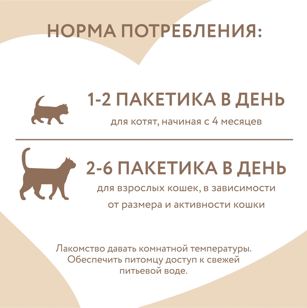 Крем-лакомство для кошек Мнямс с тунцом Кацуо и морским гребешком 4 шт.*15 г