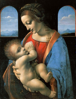 Мадонна Литта, Леонардо да Винчи, картина (репродукция) Настене.рф