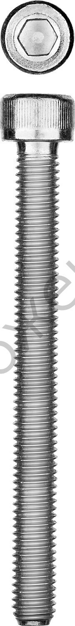 ЗУБР DIN 912 кл. пр. 8.8, М10 x 90 мм, винт свнутренним шестигранником, цинк, 5 кг, Профессионал (30318-10-090)