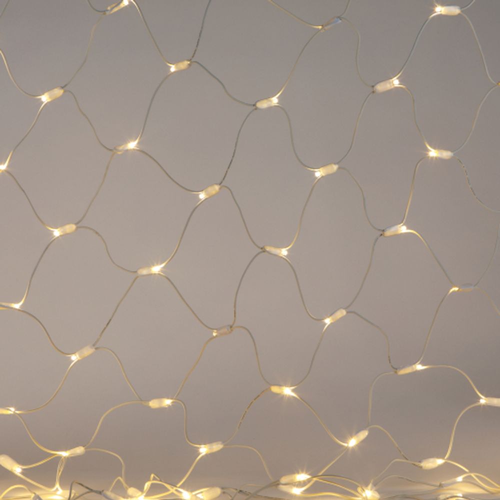 Гирлянда ЭРА ERAPS-SK2 светодиодная новогодняя сеть 1,5x2 м тёплый белый свет 150 LED
