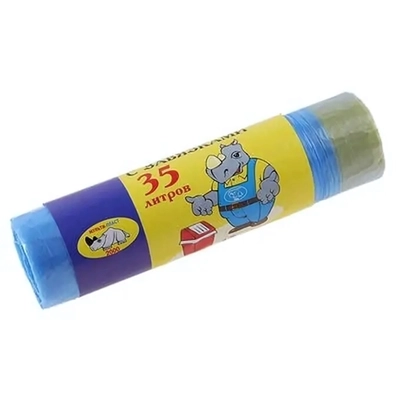 Мешки для мусора «Мультипласт» 35л 15шт/40 с завязками (Р)