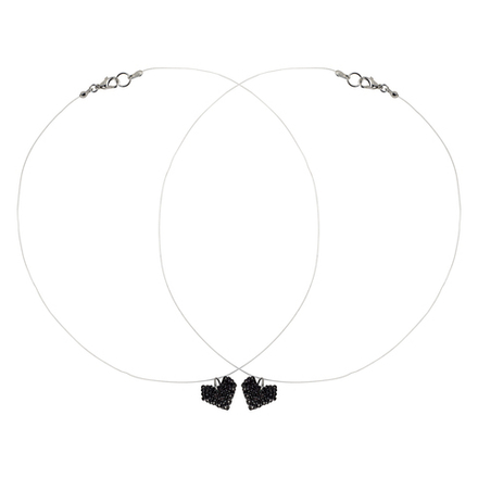 MINI LOVERS necklace BLACK