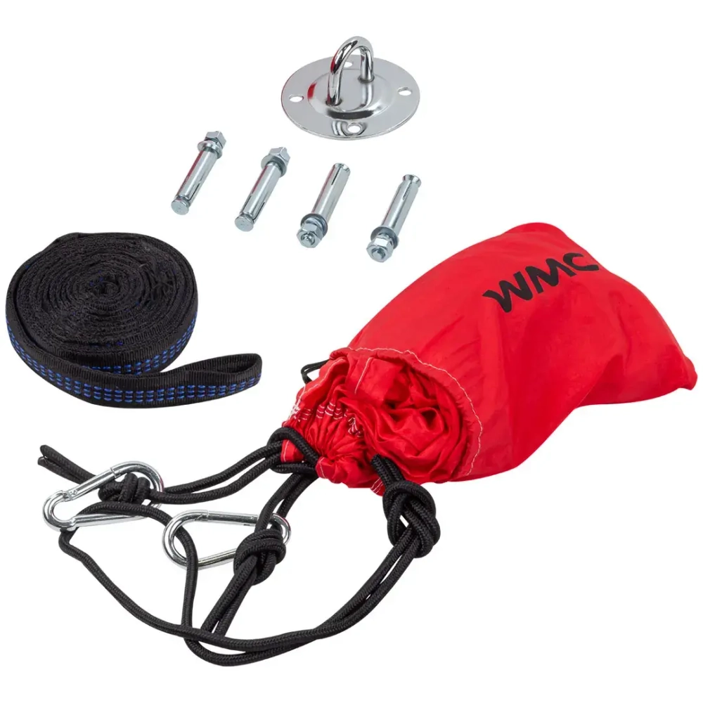 Гамак подвесной (длина-280см, ширина-90см,красный) WMC TOOLS WMC-IN184B