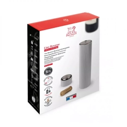 Штопор электрический 21см и обрезатель фольги Peugeot Line Reverse серебристый в подарочной упаковке