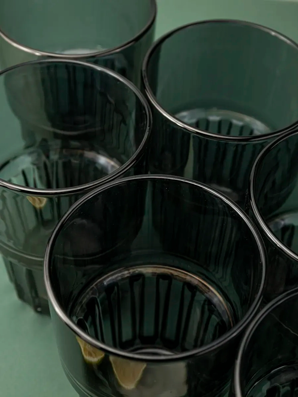 Набор универсальных бокалов, 340 мл. 6 шт. черные