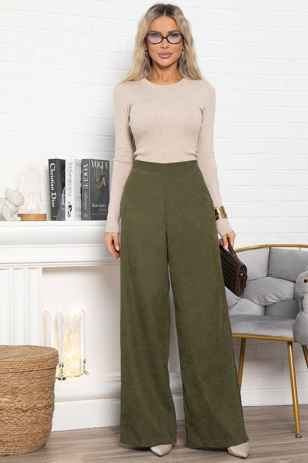 Брюки Жанин (зеленые) Б15018-10М LT Collection