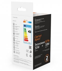 Лампа светодиодная Gauss  E14 3.8Вт 2400K 1057154