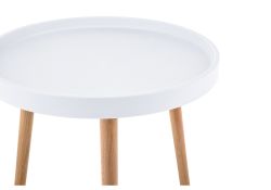 Журнальный столик Hof 50х45 white / wood