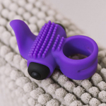 Виброкольцо эрекционное Adrien Lastic Bullet Lastic фиолетовое