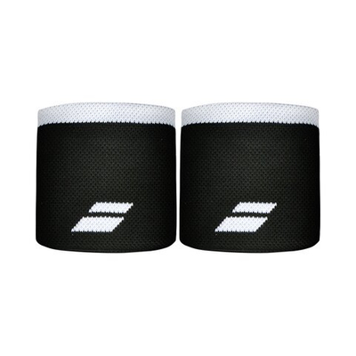 Babolat Logo Wristband 2 Pack - Black, White