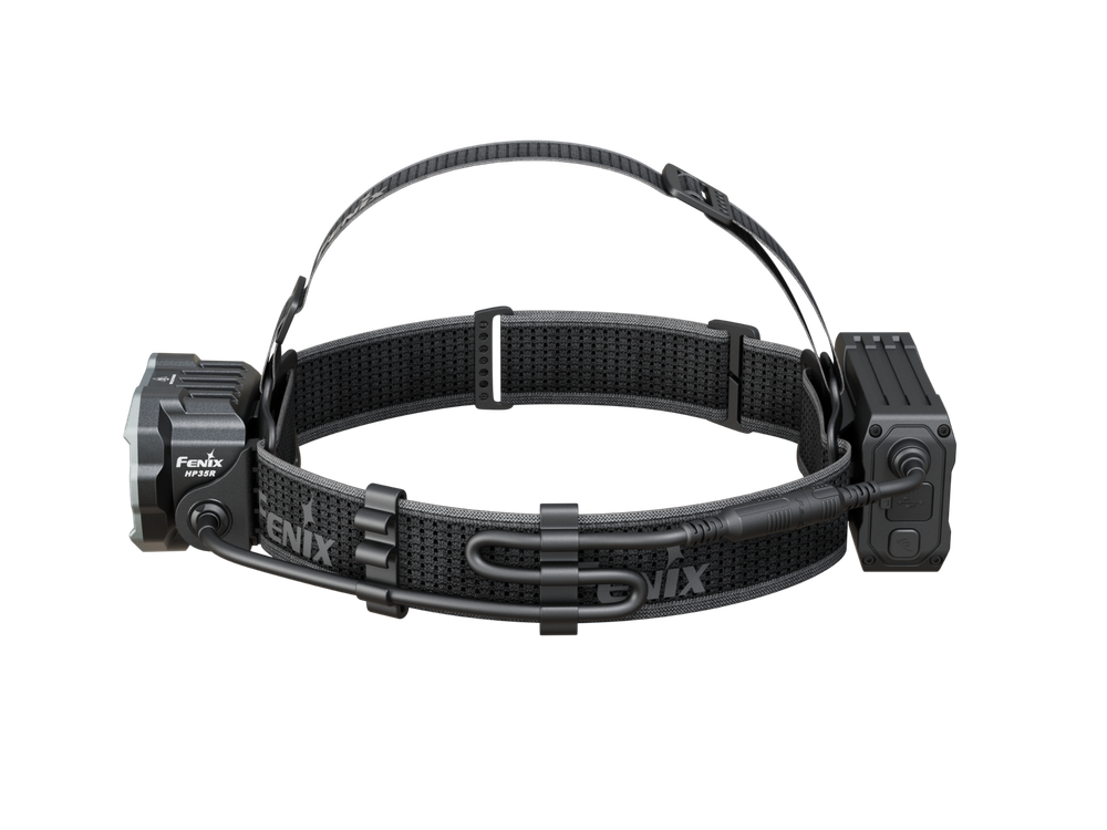 Налобный фонарь Fenix HP35R (красный свет на батарейном отсеке)