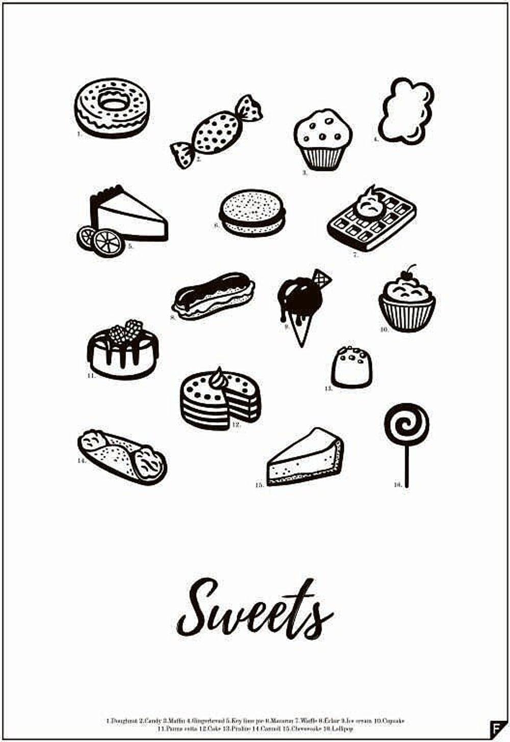 Панно Follygraph Sweets, бумага, 40 30 см