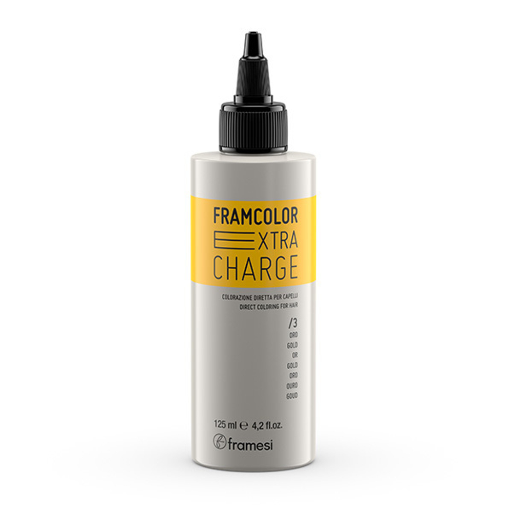Прямой пигмент для волос Оттенок #3 Золотой Framesi Framcolor Extra Charge Gold 125мл