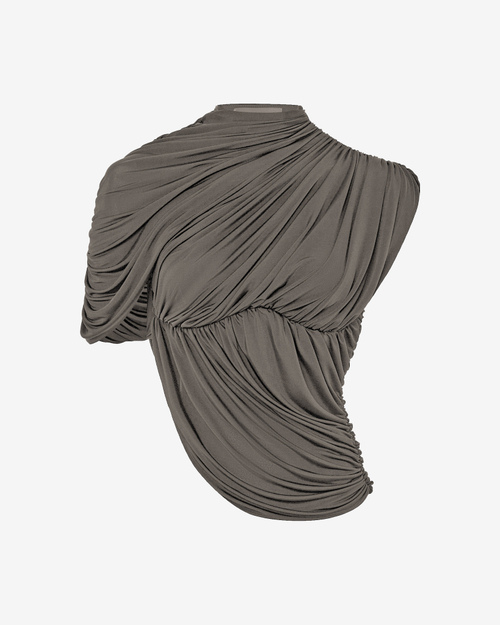 Топ из трикотажа с драпировкой