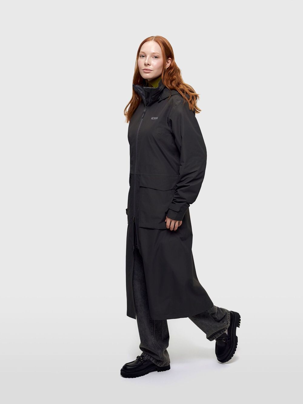 Женский плащ SELENGA NORPPA серый гравий