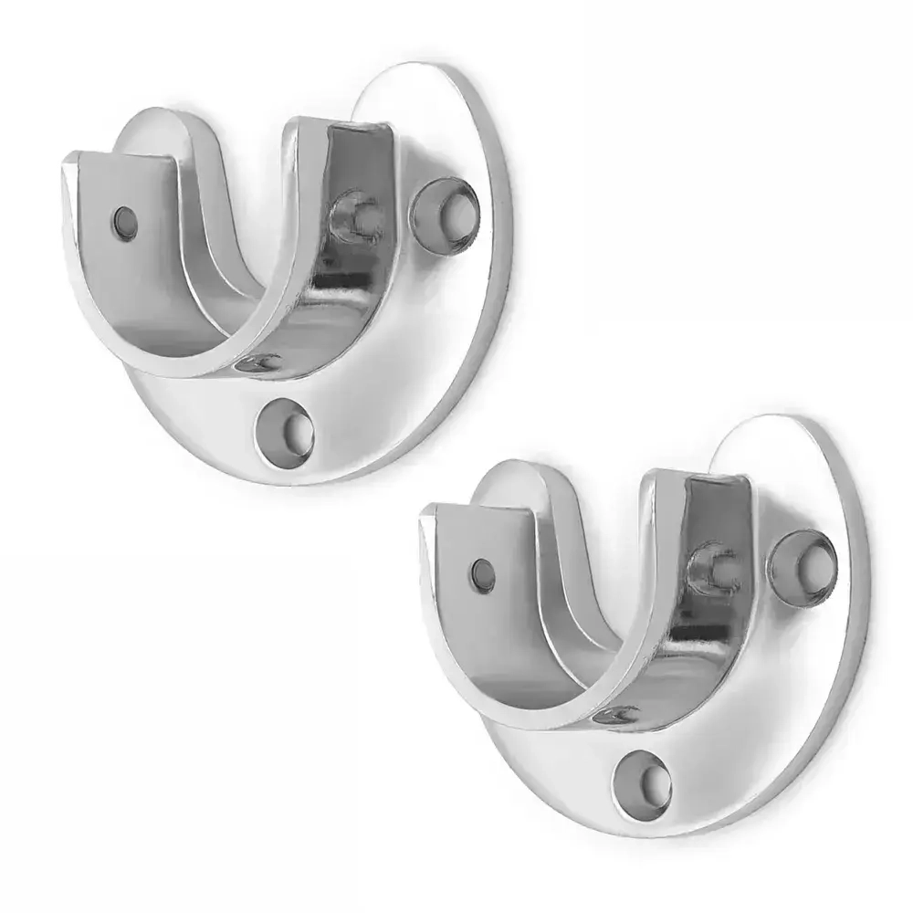 Комплект штангодержателей открытых SOLLER R11D хром d-25 мм (2шт)