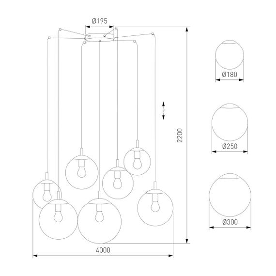 Подвесная люстра TK Lighting 4863 Esme