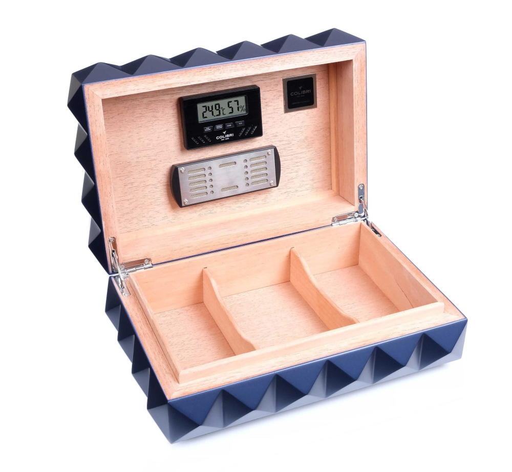 Хьюмидор Colibri Quasar на 40 сигар, Синий лак Navy