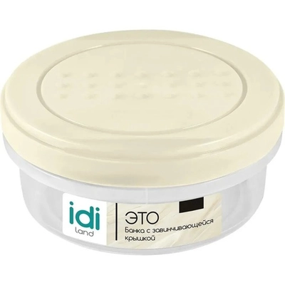 Банка с завинчивающейся крышкой Asti 0,35л (светло-бежевый)