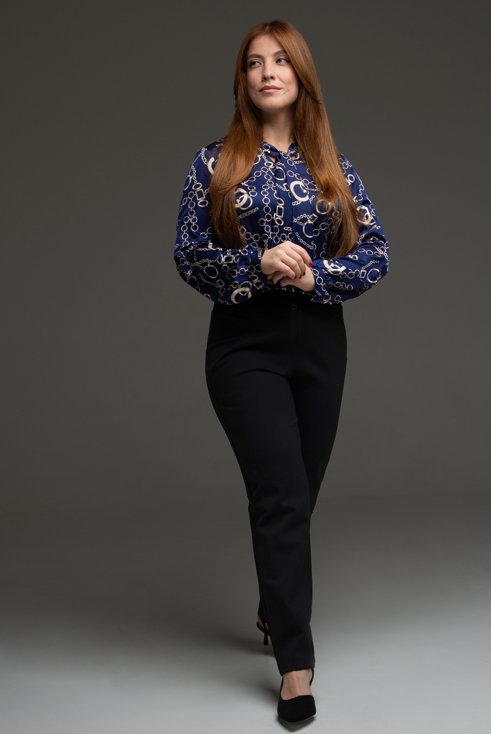 Брюки женские 2458оп, черный #234Ча022458оп