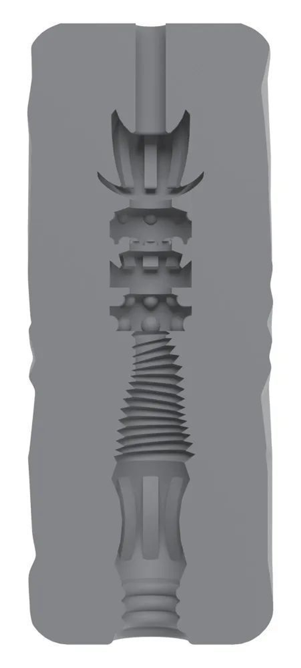 Серый мастурбатор Squeezable Masturbator 01 (Цвет: серый)