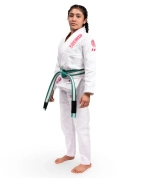 Детское кимоно Tatami PRO SERIES - WHITE & WILD ROSE