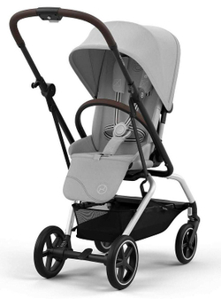Прогулочная коляска Cybex Eezy S Twist Plus 2 SLV Fog Grey с дождевиком