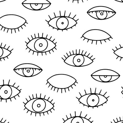 бесшовный паттерн с глазами